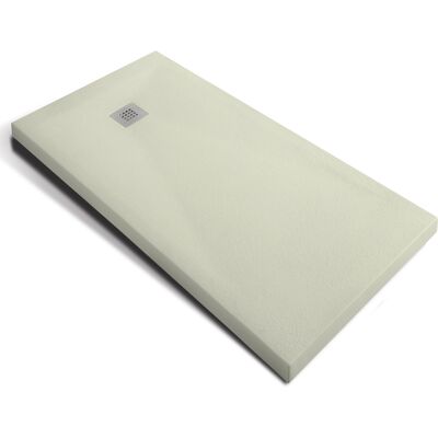 OGOMONDO - Piatto Doccia Avorio Mineral Marmo Resina Antiscivolo H 3,5 Cm Misure L90 X P70 X H3,5 Cm - Confezione 1 OGOMONDO - Piatto Doccia Avorio Mineral Marmo Resina Antiscivolo H 3,5 Cm Misure L90 X P70 X H3,5 Cm - Confezione 1