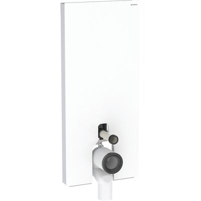 Modulo sanitario Geberit Monolith - Bianco / Argento - Scarico regolabile Modulo sanitario Geberit Monolith - Bianco / Argento - Scarico regolabile