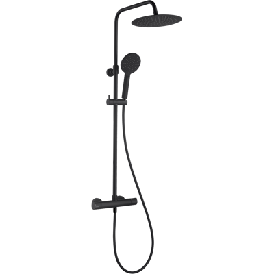ESSEBAGNO - Kissy Colonna Doccia Nera Con Comando Termostatico ESSEBAGNO - Kissy Colonna Doccia Nera Con Comando Termostatico