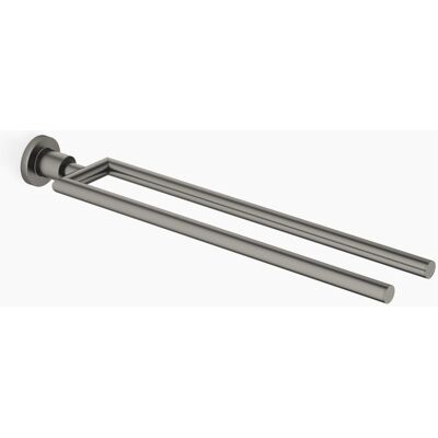 Porta asciugamani DORNBRACHT Tara - 2 pezzi, rigido, Platino scuro Porta asciugamani DORNBRACHT Tara - 2 pezzi, rigido, Platino scuro