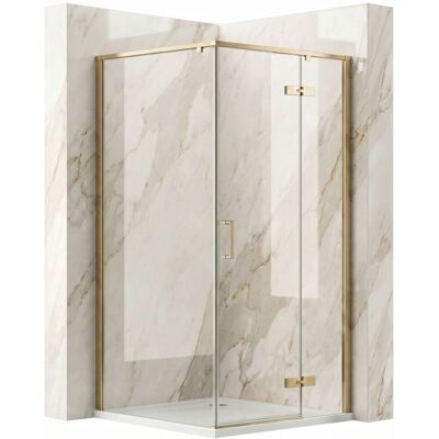 REA Cabina Doccia Bruno Brush Gold 90x90 REA Cabina Doccia Bruno Brush Gold 90x90