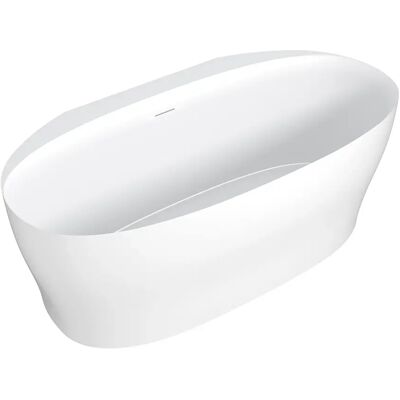 Unique Vasca Da Bagno Freestanding - 160 X 80 X 58 Cm - Acrilico - Bianco Opaco - 220 L - Lumel Unique Vasca Da Bagno Freestanding - 160 X 80 X 58 Cm - Acrilico - Bianco Opaco - 220 L - Lumel