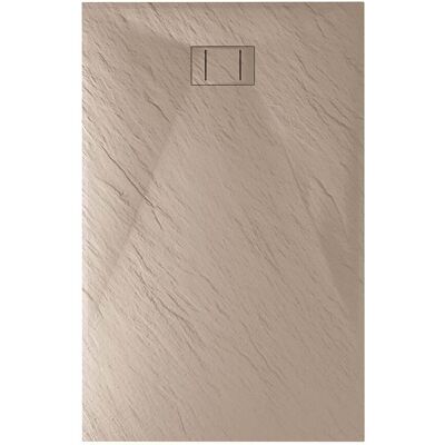 IDRALITE - Piatto Doccia Tortora Effetto Pietra Mod. Blend 70x140 Cm Rettangolare IDRALITE - Piatto Doccia Tortora Effetto Pietra Mod. Blend 70x140 Cm Rettangolare