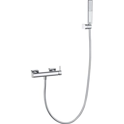 IMEX - Kit Doccia Firenze Monocomando Acqua Calda E Fredda Soffione Quadrato Rubinetteria Doccia Serie Firenze Colore Cromato IMEX - Kit Doccia Firenze Monocomando Acqua Calda E Fredda Soffione Quadrato Rubinetteria Doccia Serie Firenze Colore Cromato