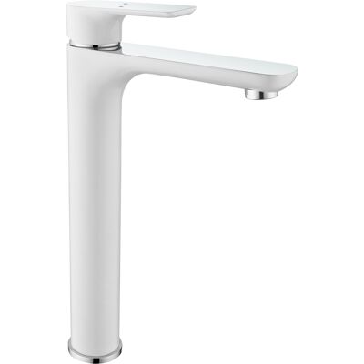 Bernstein - Rubinetto Per Lavabo Di Alta Qualità - Rubinetto Per Bagno 4025cw In Bianco/cromo Lucido Bernstein - Rubinetto Per Lavabo Di Alta Qualità - Rubinetto Per Bagno 4025cw In Bianco/cromo Lucido