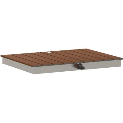 VIDAXL Doccia Da Pavimento Giardino Wpc E Acciaio Inossidabile VIDAXL Doccia Da Pavimento Giardino Wpc E Acciaio Inossidabile