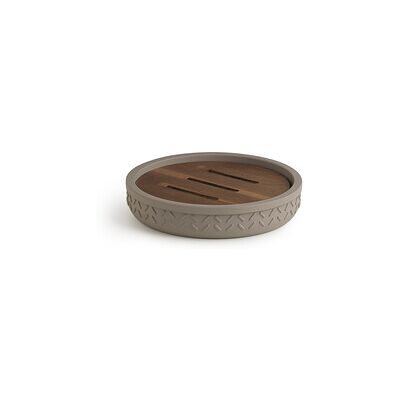 MARCA Gedy Thea Portasapone Grigio/naturale Scuro MARCA Gedy Thea Portasapone Grigio/naturale Scuro
