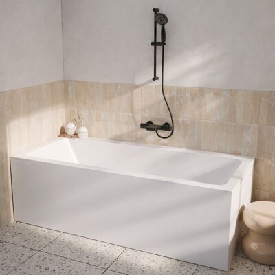 AURLANE Pannello Vasca Bianco Opaco 180x50 Cm - 100% Acrilico AURLANE Pannello Vasca Bianco Opaco 180x50 Cm - 100% Acrilico