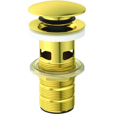 Ideal Standard - E1482A2 - Brushed Gold - Overflow - Push-Open Valve Ideal Standard - E1482A2 - Brushed Gold - Overflow - Push-Open Valve