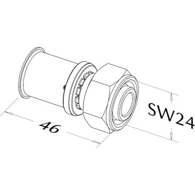 Roth Raccordo Di Transizione A Geberit Meplafix 17x1/2" Ig, 1135007223 Roth Raccordo Di Transizione A Geberit Meplafix 17x1/2" Ig, 1135007223