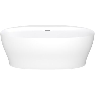 Unique Vasca Da Bagno Freestanding - 160 X 80 X 58 Cm - Acrilico - Bianco Opaco - 220 L - Lumel Unique Vasca Da Bagno Freestanding - 160 X 80 X 58 Cm - Acrilico - Bianco Opaco - 220 L - Lumel