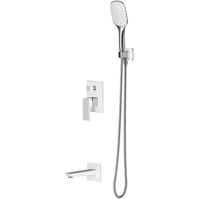 OMNIRES Parma - Miscelatore Ad Incasso Per Vasca Da Bagno, Montaggio A 3 Fori, Con Corpo Incasso, Con Accessori, Cromo/bianco Syspmw01crb OMNIRES Parma - Miscelatore Ad Incasso Per Vasca Da Bagno, Montaggio A 3 Fori, Con Corpo Incasso, Con Accessori, Cromo/bianco Syspmw01crb