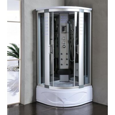 MITEPEK Cabina Doccia Idromassaggio, Sauna Bagno Turco Full Ozonoterapia 90x90cm Sicorage Otopra MITEPEK Cabina Doccia Idromassaggio, Sauna Bagno Turco Full Ozonoterapia 90x90cm Sicorage Otopra