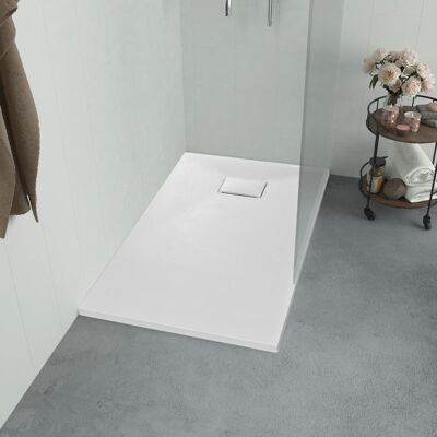 VIDAXL Piatto Doccia In Smc Bianco 100x70 Cm VIDAXL Piatto Doccia In Smc Bianco 100x70 Cm