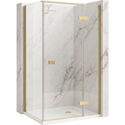 REA Cabina Doccia Atlas Brush Gold 120x100 Left REA Cabina Doccia Atlas Brush Gold 120x100 Left