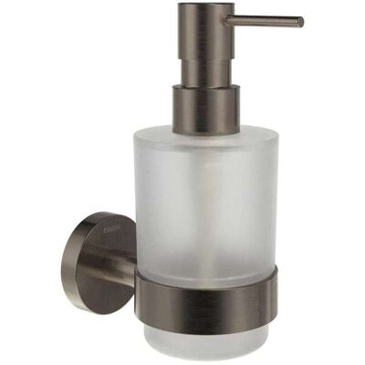 RAVAK Kona - Dispenser Di Sapone Con Supporto, Vetro/grafite Spazzolato X07p1336 RAVAK Kona - Dispenser Di Sapone Con Supporto, Vetro/grafite Spazzolato X07p1336