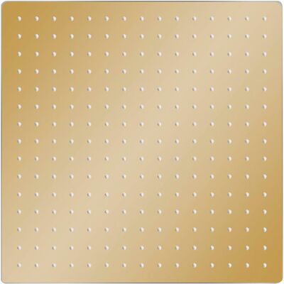 Testa doccia a pioggia quadrata dorata 40x40 cm Testa doccia a pioggia quadrata dorata 40x40 cm