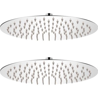 vidaXL Testa doccia pioggia inox 30 cm - Accessorio bagno risparmio acqua vidaXL Testa doccia pioggia inox 30 cm - Accessorio bagno risparmio acqua