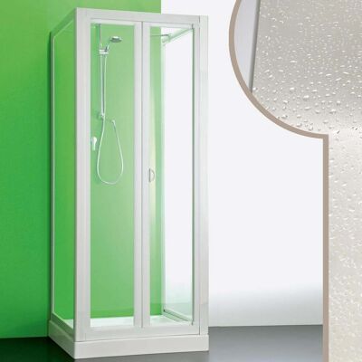 FORTE Box Doccia 3 Lati In Acrilico Mod. Saturno H 190 Cm 70x95x70 Cm Con Apertura A Libro FORTE Box Doccia 3 Lati In Acrilico Mod. Saturno H 190 Cm 70x95x70 Cm Con Apertura A Libro