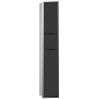 Modulo WC Emco asis 150 - Doppio Scomparto, Cromo/Nero - 976027964 Modulo WC Emco asis 150 - Doppio Scomparto, Cromo/Nero - 976027964