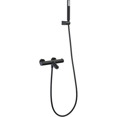 IMEX - Kit Vasca-doccia Bless Termostatico Soffione Rotondo Rubinetteria Bagno Doccetta E Flessibile Serie Bless Colore Nero Opaco IMEX - Kit Vasca-doccia Bless Termostatico Soffione Rotondo Rubinetteria Bagno Doccetta E Flessibile Serie Bless Colore Nero Opaco