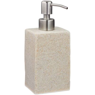 HELLOSHOP26 Dosatore Di Sapone Liquido Quadrato Forma Elegante Bagno 17,5 X 7,5 X 8 Cm In Poliresina Grigio 130009161 HELLOSHOP26 Dosatore Di Sapone Liquido Quadrato Forma Elegante Bagno 17,5 X 7,5 X 8 Cm In Poliresina Grigio 130009161
