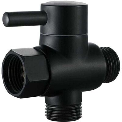 OEM Kit Doccia Completo Nero: Valvola Di Intercettazione Da 1/2" + Raccordo A T Per Doccetta Wc + Soffione Doccia + Colonna Doccia (senza Marca) OEM Kit Doccia Completo Nero: Valvola Di Intercettazione Da 1/2" + Raccordo A T Per Doccetta Wc + Soffione Doccia + Colonna Doccia (senza Marca)