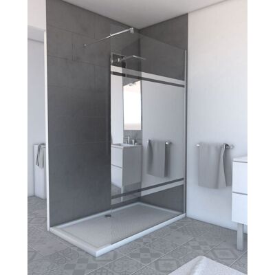 AURLANE Pack Shower Millo Speciale Profilo 140 Cm Profilo Cromato - Freedom 2 Specchio 140 + Barra Di Fissaggio AURLANE Pack Shower Millo Speciale Profilo 140 Cm Profilo Cromato - Freedom 2 Specchio 140 + Barra Di Fissaggio