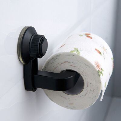 Zone Supporto A Ventosa Per Cucina, Bagno, Portasciugamani A Prova Di Umidità, Porta Carta Igienica Da Parete, Nero Zone Supporto A Ventosa Per Cucina, Bagno, Portasciugamani A Prova Di Umidità, Porta Carta Igienica Da Parete, Nero