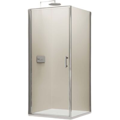 Bernstein - Box Doccia Angolare 100x100x195cm Vetro Nano 8mm, Installazione A Parete A Sinistra O A Destra - Ex416 Bernstein - Box Doccia Angolare 100x100x195cm Vetro Nano 8mm, Installazione A Parete A Sinistra O A Destra - Ex416