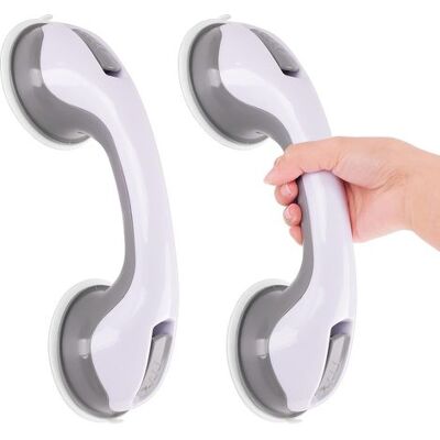 OEM 2 Maniglioni Di Sicurezza A Ventosa Per Doccia E Vasca Da Bagno, Senza Bisogno Di Forare, Maniglia A Parete Per Vasca Da Bagno, Maniglioni Antiscivolo Per Bagni Di Bambini E Anziani OEM 2 Maniglioni Di Sicurezza A Ventosa Per Doccia E Vasca Da Bagno, Senza Bisogno Di Forare, Maniglia A Parete Per Vasca Da Bagno, Maniglioni Antiscivolo Per Bagni Di Bambini E Anziani