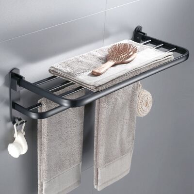 COOCHEER Portasciugamani Pieghevole In Alluminio Da Parete Per Bagno E Wc COOCHEER Portasciugamani Pieghevole In Alluminio Da Parete Per Bagno E Wc
