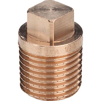 Viega Modello 268190 Tappo tubo - R 1 1/2, Ottone rosso, Quadrato - Giunzione pipe Viega Modello 268190 Tappo tubo - R 1 1/2, Ottone rosso, Quadrato - Giunzione pipe