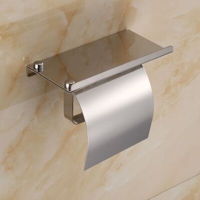 OEM Portarotolo Da Parete In Acciaio Inox Con Supporto Per Telefono, Ideale Per Bagni E Cucine. OEM Portarotolo Da Parete In Acciaio Inox Con Supporto Per Telefono, Ideale Per Bagni E Cucine.