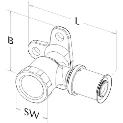 ROTH Supporto a Parete 20mm-Model 20 mm X 1/2 - Supporto a Parete ROTH Supporto a Parete 20mm-Model 20 mm X 1/2 - Supporto a Parete