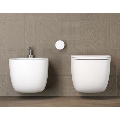 GALASSIA Sanitari Lola Sospesi 58x36 Cm Senza Brida Copriwater GALASSIA Sanitari Lola Sospesi 58x36 Cm Senza Brida Copriwater