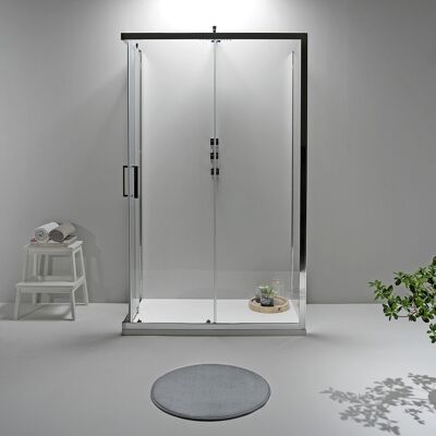 Elite - Box Doccia Tre Lati 70x90x70 Cm Scorrevole Trasparente Elite - Box Doccia Tre Lati 70x90x70 Cm Scorrevole Trasparente