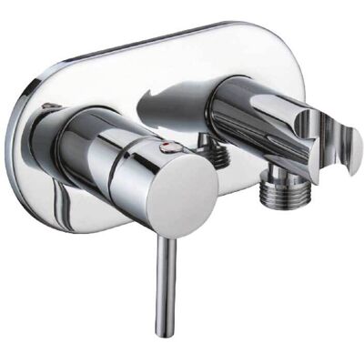 Made in Italy Miscelatore Incasso Tondo Con Supporto Laterale - Cromo - 1/2" M Made in Italy Miscelatore Incasso Tondo Con Supporto Laterale - Cromo - 1/2" M