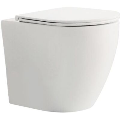 AZZURRA Wc Lilac Filomuro Vortice Senza Brida 55x36 Bianco AZZURRA Wc Lilac Filomuro Vortice Senza Brida 55x36 Bianco