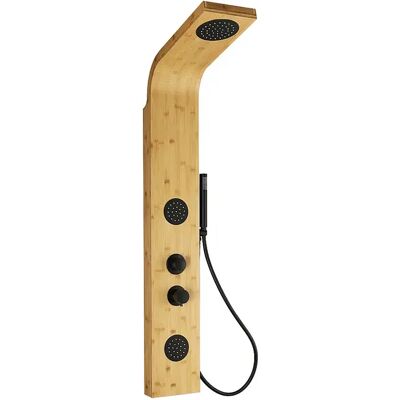 Unique Colonna Doccia Idromassaggio In Bambù Miscelatore Meccanico P53 X H140 Cm - Nevola Unique Colonna Doccia Idromassaggio In Bambù Miscelatore Meccanico P53 X H140 Cm - Nevola