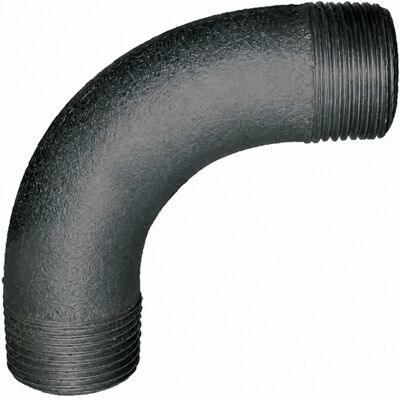 CODITAL Gomito 90° Grande Raggio 15x21, Doppio Maschio Nero CODITAL Gomito 90° Grande Raggio 15x21, Doppio Maschio Nero
