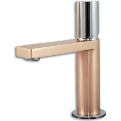 Miscelatore Exil sotto lavabo in oro rosa e cromo - Rubinetto Miscelatore Exil sotto lavabo in oro rosa e cromo - Rubinetto