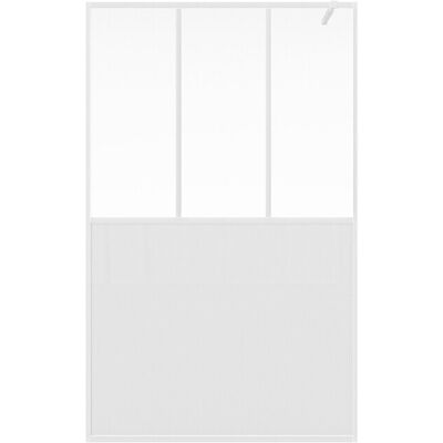 Unique Parete Per Doccia Walk-in Stile Industriale Bianco Opaco 140 X 200 Cm - Urbanik Unique Parete Per Doccia Walk-in Stile Industriale Bianco Opaco 140 X 200 Cm - Urbanik