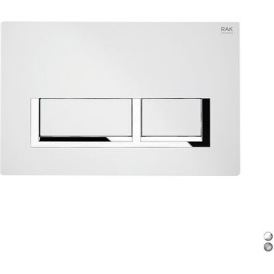 RAK CERAMICS Placca Di Comando Mod. Rettangolare Per Cassetta Rak Ecofix Cromo - Matt Cromo RAK CERAMICS Placca Di Comando Mod. Rettangolare Per Cassetta Rak Ecofix Cromo - Matt Cromo