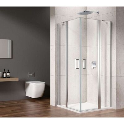 GELCO Loro - Box Doccia 90x90 Cm, Vetro Trasparente/cromo Gn4890-01 GELCO Loro - Box Doccia 90x90 Cm, Vetro Trasparente/cromo Gn4890-01