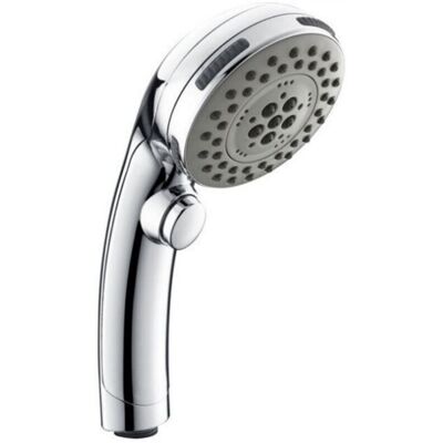 OEM Soffione Doccia In Acciaio Zincato Cromato Con Pulsante Di Arresto, Doccetta A Mano, Soffione Singolo, 1 Pezzo OEM Soffione Doccia In Acciaio Zincato Cromato Con Pulsante Di Arresto, Doccetta A Mano, Soffione Singolo, 1 Pezzo