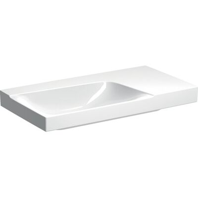 Lavabo Xeno 2 di Keramag - 90x48 cm, Bianco, Senza foro per il rubinetto Lavabo Xeno 2 di Keramag - 90x48 cm, Bianco, Senza foro per il rubinetto