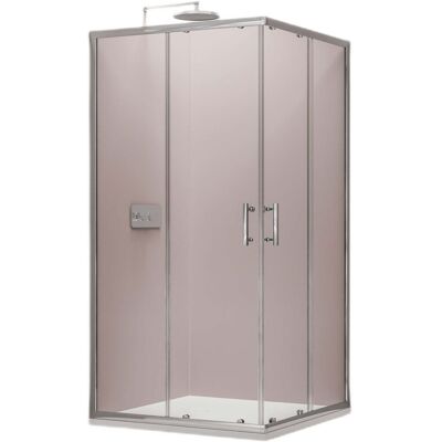 Bernstein Box Doccia Angolare Con Porta Scorrevole Ex506-90 X 120 Cm- 6mm - Senza Piatto Doccia Bernstein Box Doccia Angolare Con Porta Scorrevole Ex506-90 X 120 Cm- 6mm - Senza Piatto Doccia