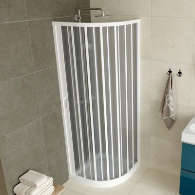 IDRALITE Box Cabina Doccia Semicircolare A Soffietto In Pvc H 185 Mod. Loto Con Apertura Laterale 70x90 Cm IDRALITE Box Cabina Doccia Semicircolare A Soffietto In Pvc H 185 Mod. Loto Con Apertura Laterale 70x90 Cm