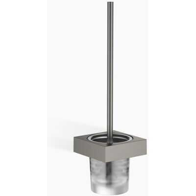 Set spazzola wc Dornbracht Platino scuro - Vetro cristallo, finitura opaca Set spazzola wc Dornbracht Platino scuro - Vetro cristallo, finitura opaca